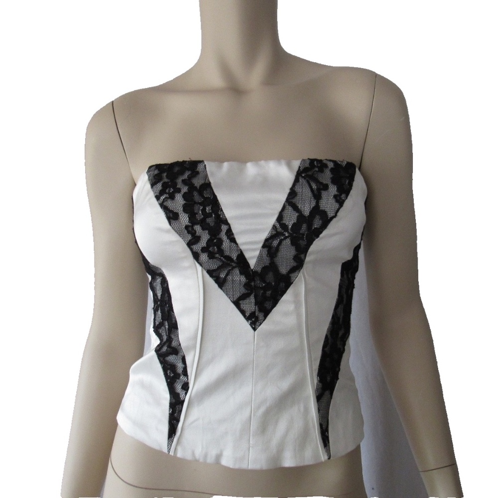 BEBE Corset Bodycon Strapless Top Size 00